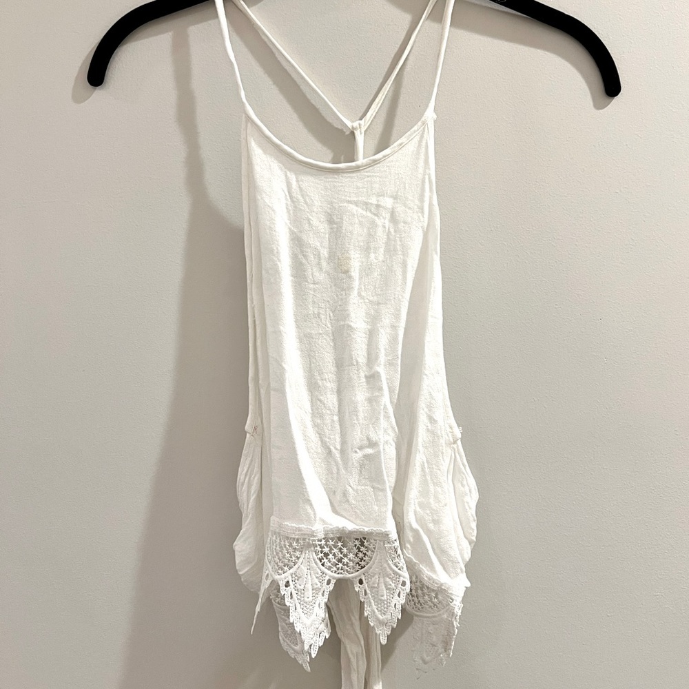 Backless crop tank top, perfect for festivals, size S
